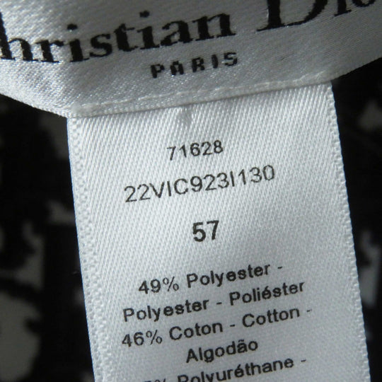 Christian Dior hat 22VIC923I130 Main: 49% polyester, Main: 46% cotton, Main: 5% polyurethane, Lining: 49% polyester, Lining: 46% cotton, : 5% polyurethane Navy white D-LITTLE VICHY REVERSIBLE Women 57 Used Authentic