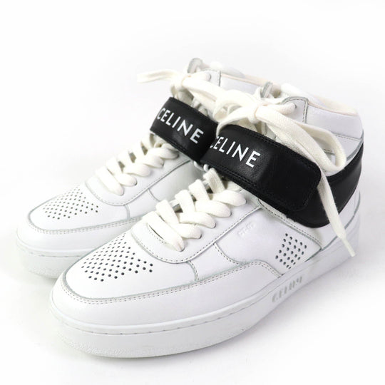 CELINE High cut sneakers CT-03 Main: Leather White black Women 35 Used Authentic