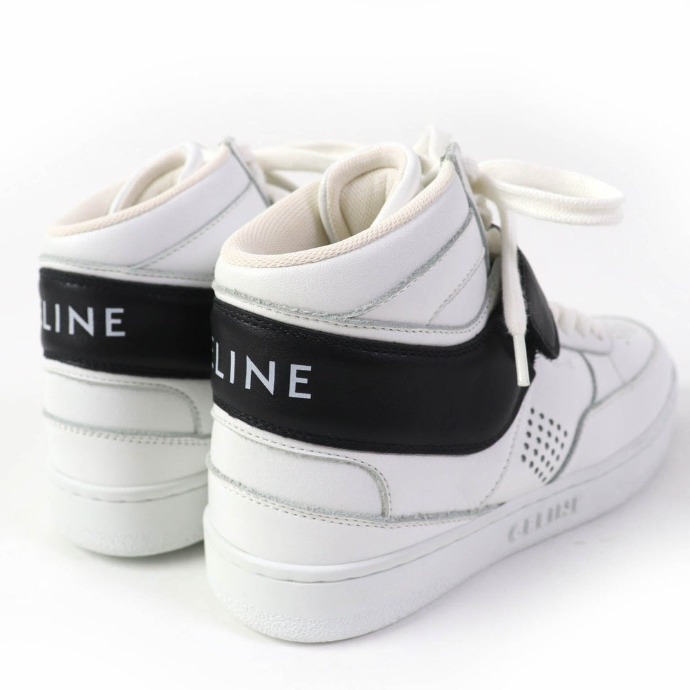CELINE High cut sneakers CT-03 Main: Leather White black Women 35 Used Authentic