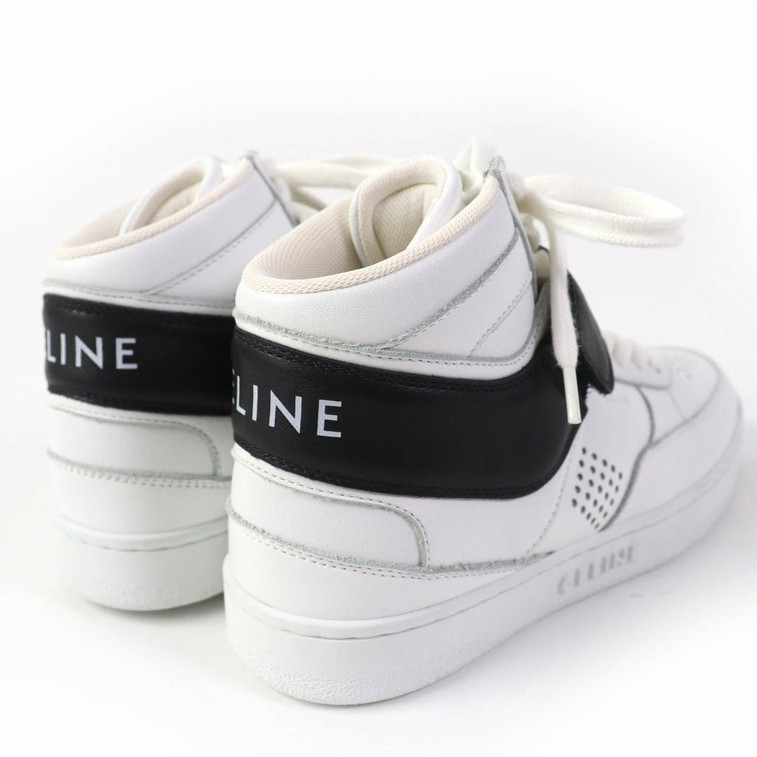 CELINE High cut sneakers CT-03 Main: Leather White black Women 35 Used Authentic