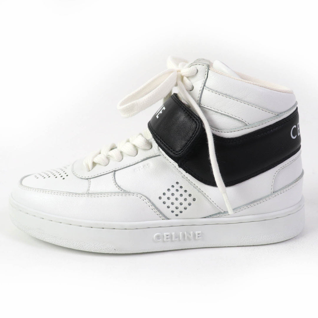 CELINE High cut sneakers CT-03 Main: Leather White black Women 35 Used Authentic