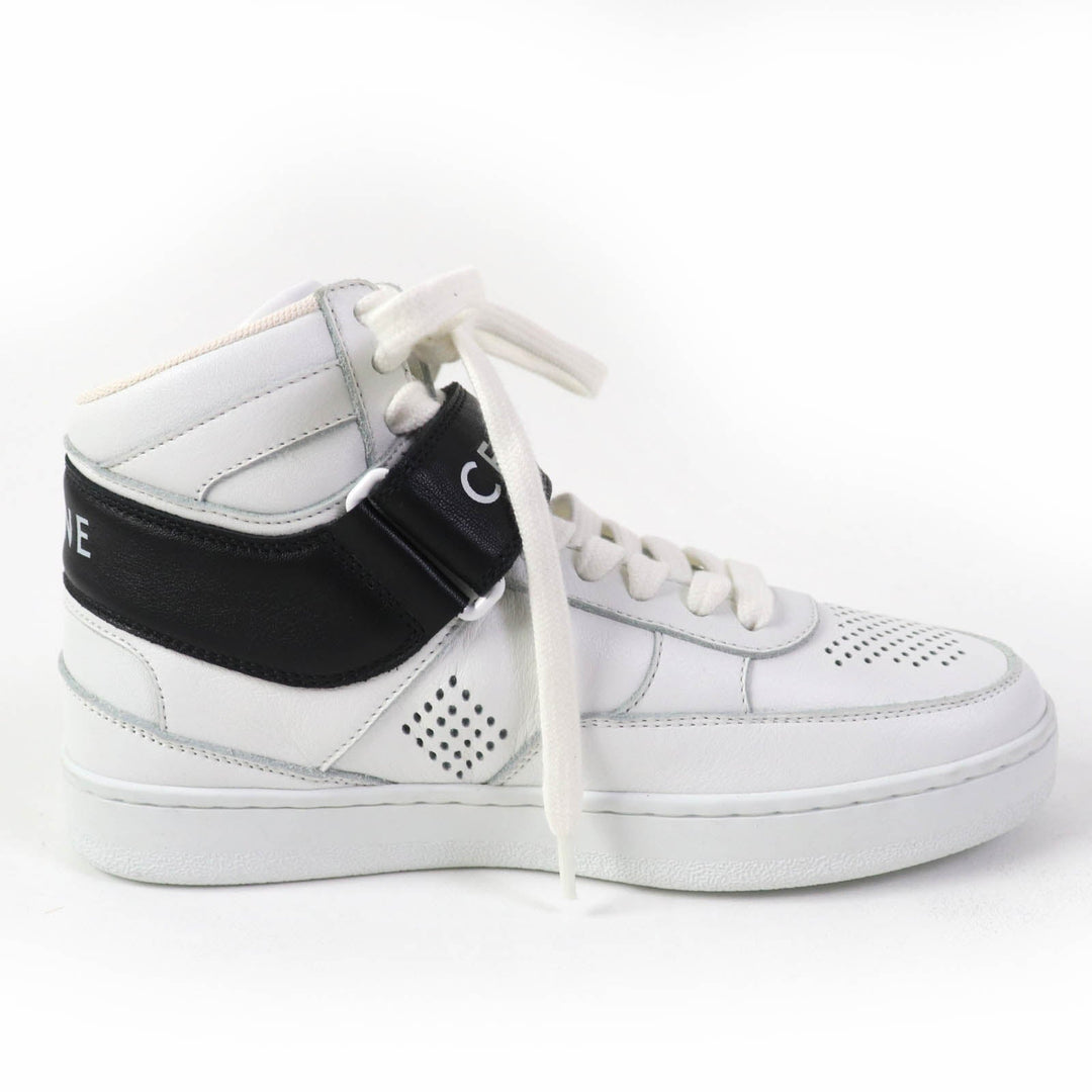 CELINE High cut sneakers CT-03 Main: Leather White black Women 35 Used Authentic