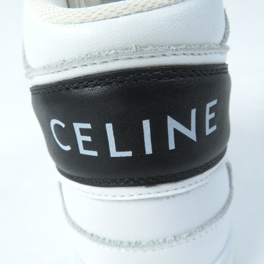 CELINE High cut sneakers CT-03 Main: Leather White black Women 35 Used Authentic