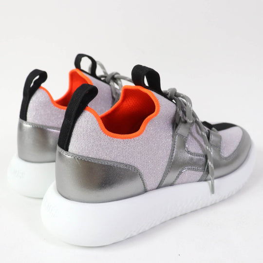 HERMES Low cut sneakers knit multicolor DUEL Duel 35 1/2
