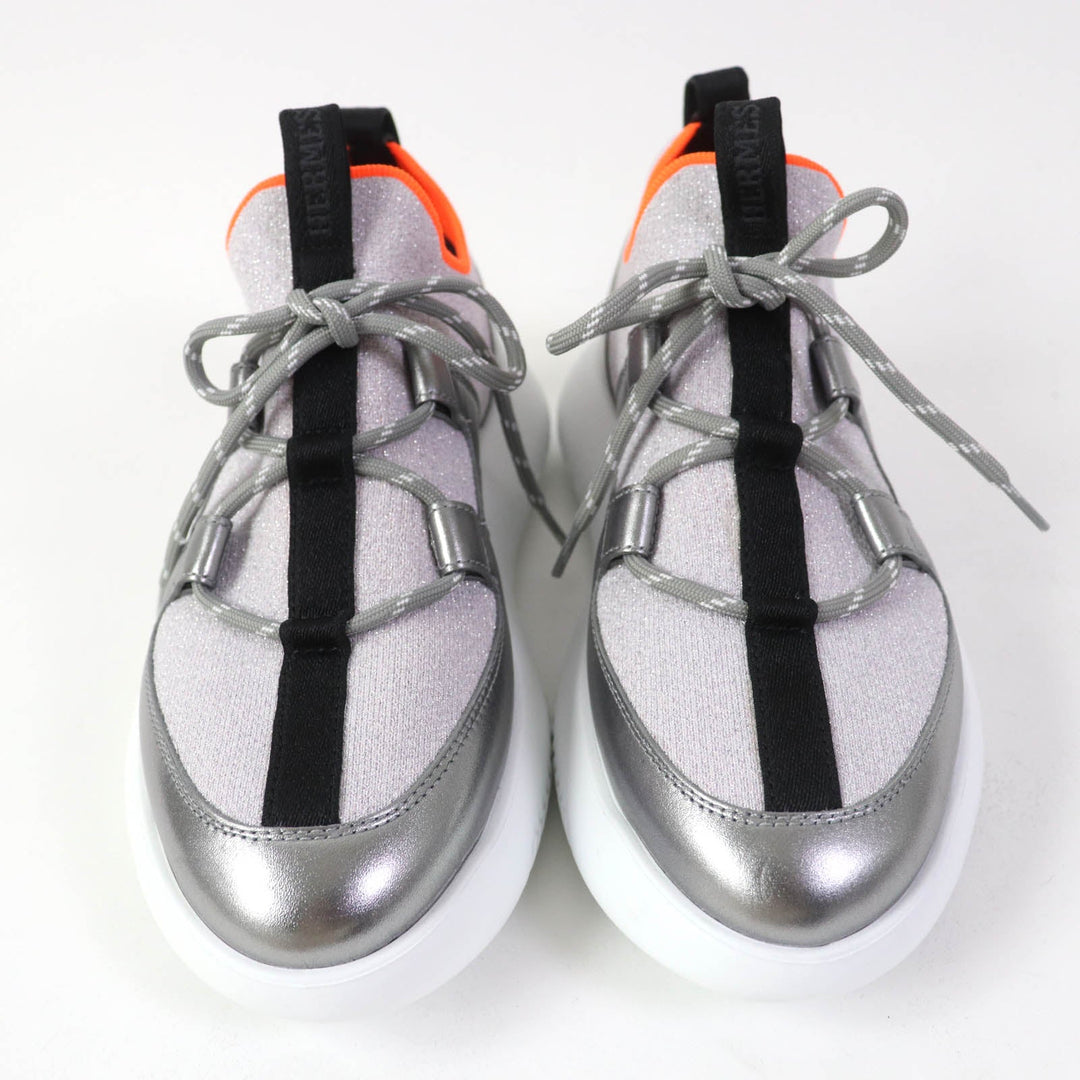 HERMES Low cut sneakers knit multicolor DUEL Duel 35 1/2