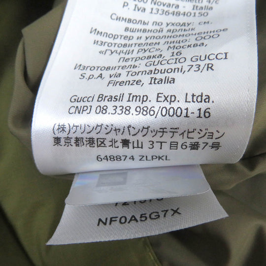 GUCCI coat 648874 Main: 100% nylon khaki mens XS Used Authentic