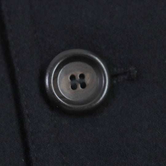 DOLCE&GABBANA pea coat Outer: 85% wool, Outer: 15% polyamide (nylon), Lining: 90% wool, Lining: 8% polyester, Lining: 2% elastane (polyurethane) black mens 48 Used Authentic