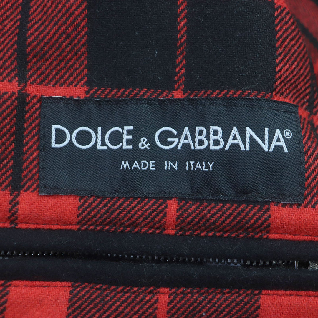 DOLCE&GABBANA pea coat Outer: 85% wool, Outer: 15% polyamide (nylon), Lining: 90% wool, Lining: 8% polyester, Lining: 2% elastane (polyurethane) black mens 48 Used Authentic