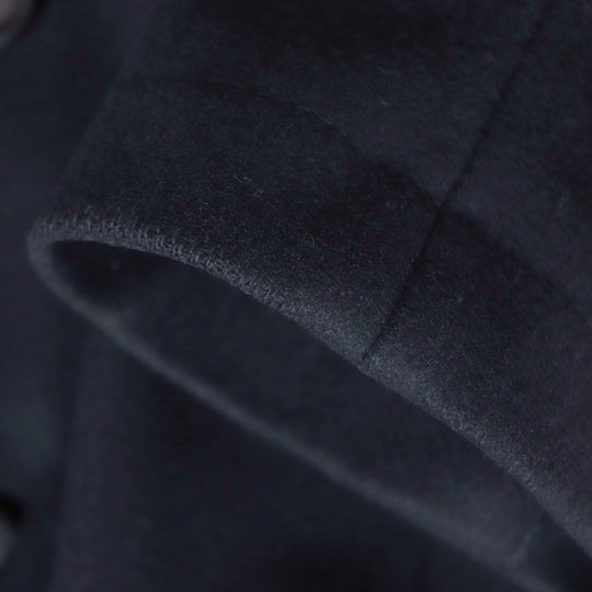 DOLCE&GABBANA pea coat Outer: 85% wool, Outer: 15% polyamide (nylon), Lining: 90% wool, Lining: 8% polyester, Lining: 2% elastane (polyurethane) black mens 48 Used Authentic