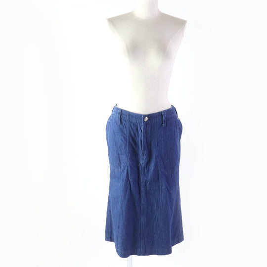 45rpm skirt cotton Indigo Women 1 Used Authentic