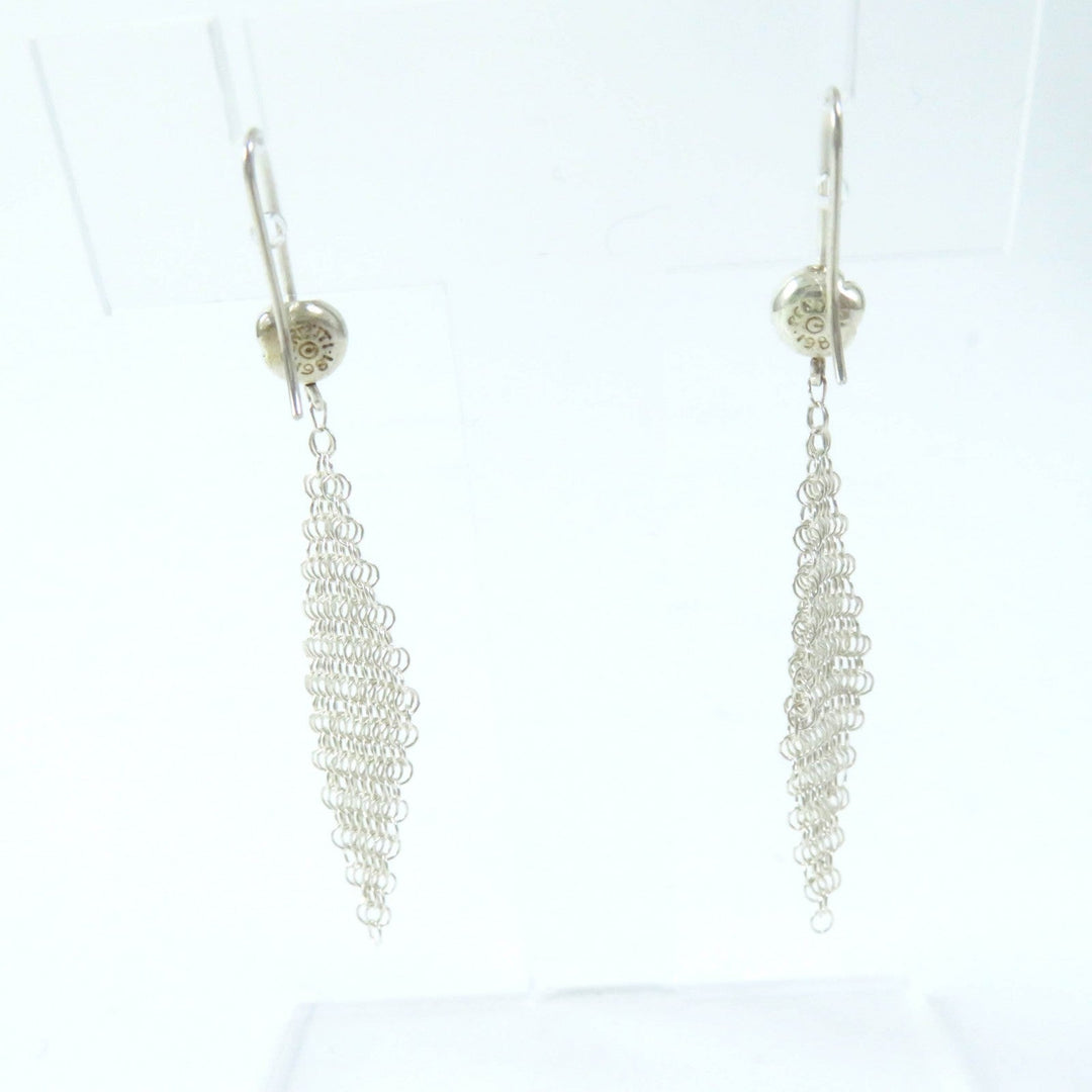 TIFFANY&Co. Pierce Main: AG925 Silver El Saperetti Mesh Scarf Pierce Women Used Authentic