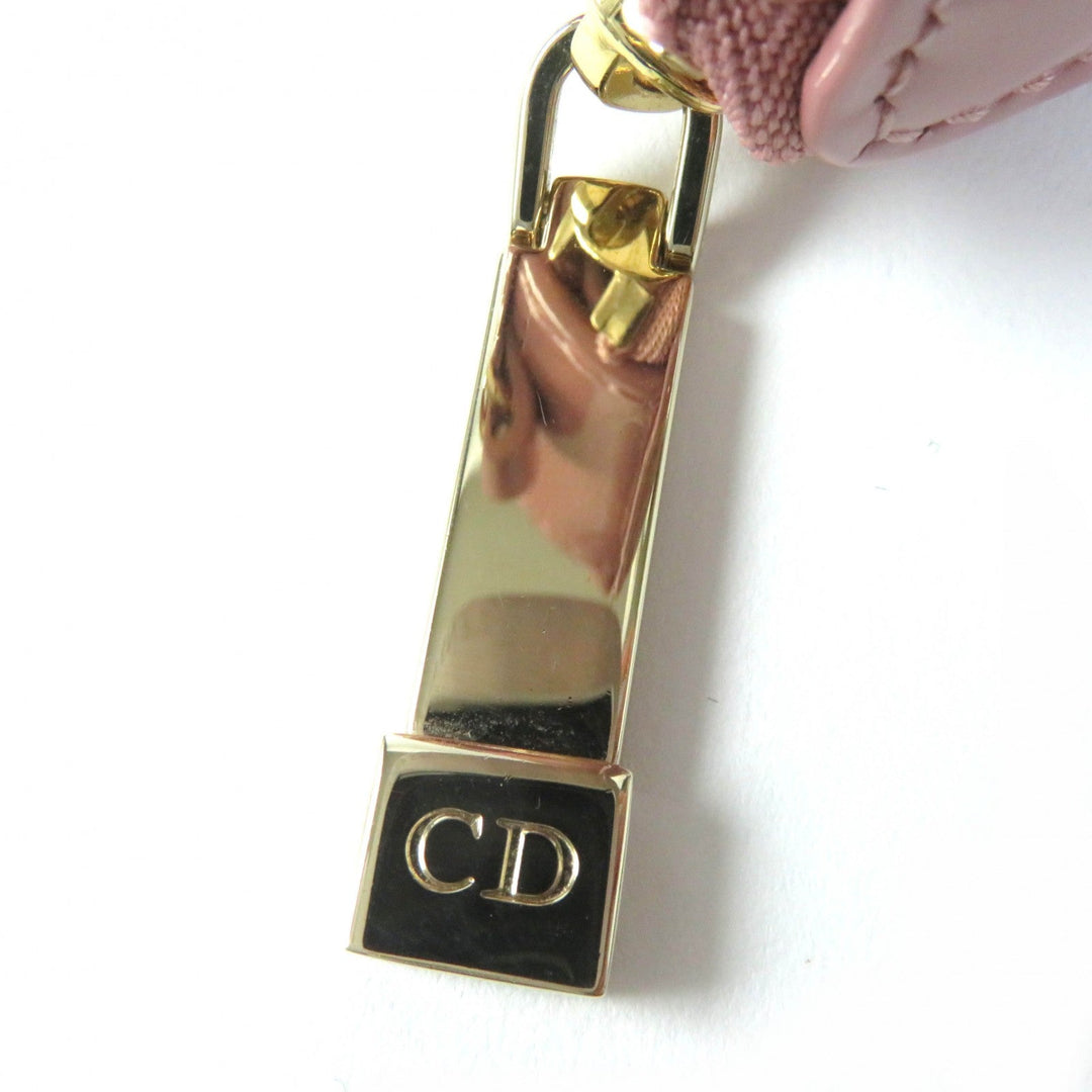 Christian Dior Pouch S0976OVRB Main: Enamel pink LADY DIOR Women Used Authentic