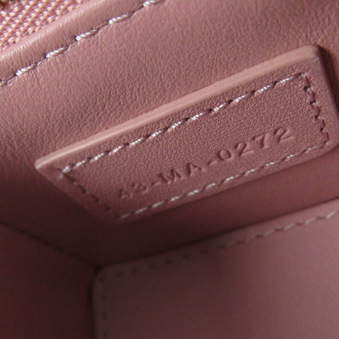 Christian Dior Pouch S0976OVRB Main: Enamel pink LADY DIOR Women Used Authentic