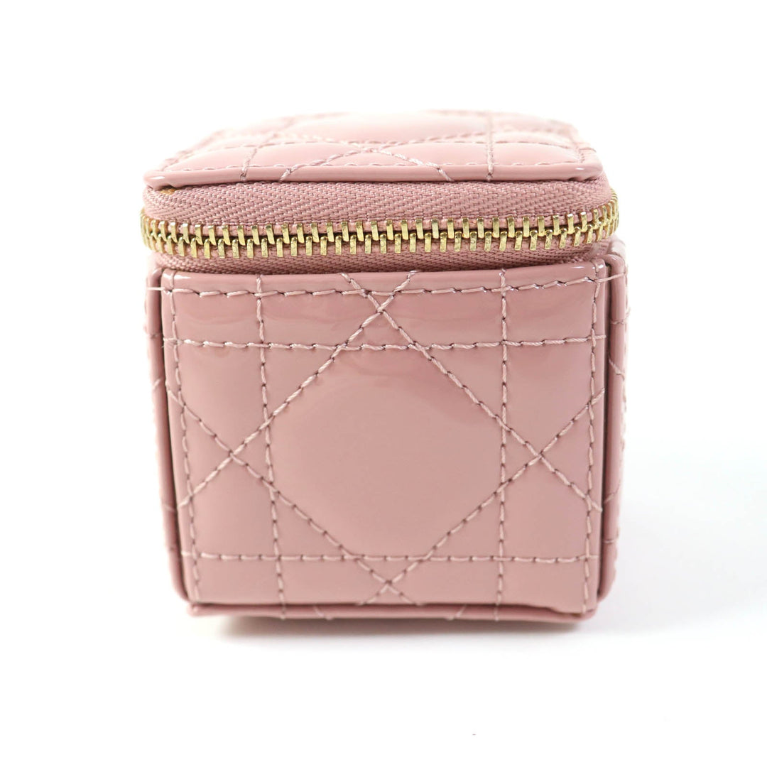 Christian Dior Pouch S0976OVRB Main: Enamel pink LADY DIOR Women Used Authentic