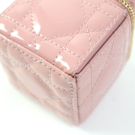 Christian Dior Pouch S0976OVRB Main: Enamel pink LADY DIOR Women Used Authentic