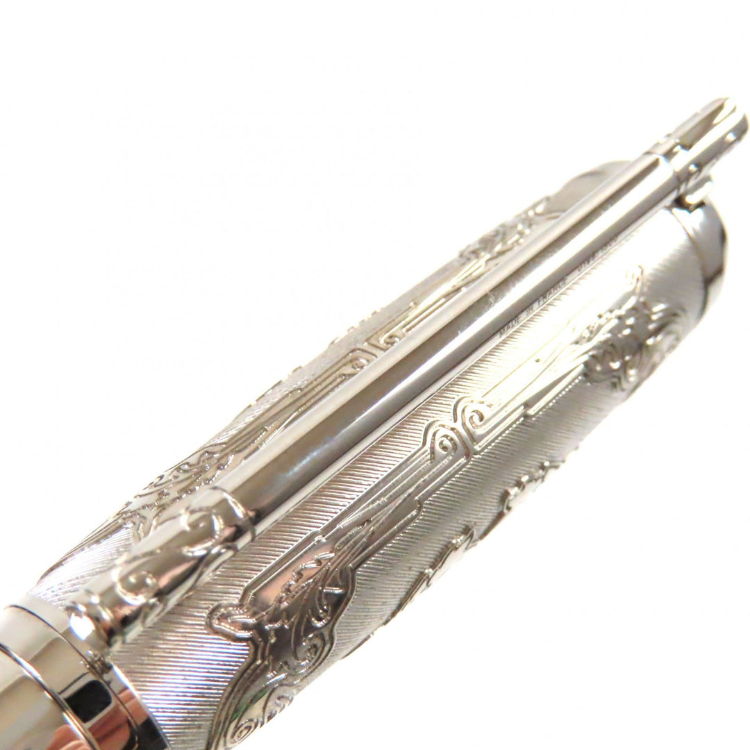 Dupont fountain pen Pen point: K14 Black Silver Wild West mens Used Authentic