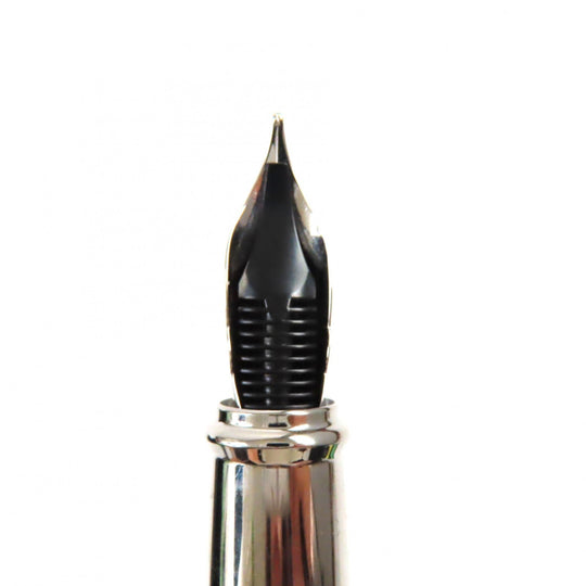 Dupont fountain pen Pen point: K14 Black Silver Wild West mens Used Authentic