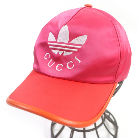 GUCCI cap 703825 Outer: 100% nylon, Lining: 100% cotton pink mens Used Authentic