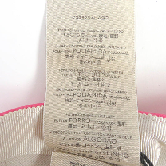 GUCCI cap 703825 Outer: 100% nylon, Lining: 100% cotton pink mens Used Authentic