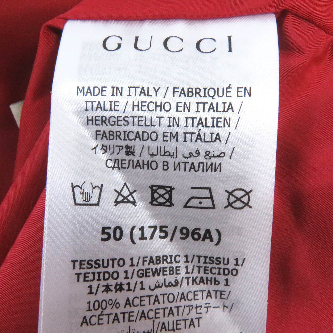 GUCCI Blouson 691429 Main: 100% acetate, Main: 100% polyester, Main: 100% nylon multicolor mens 50 Used Authentic