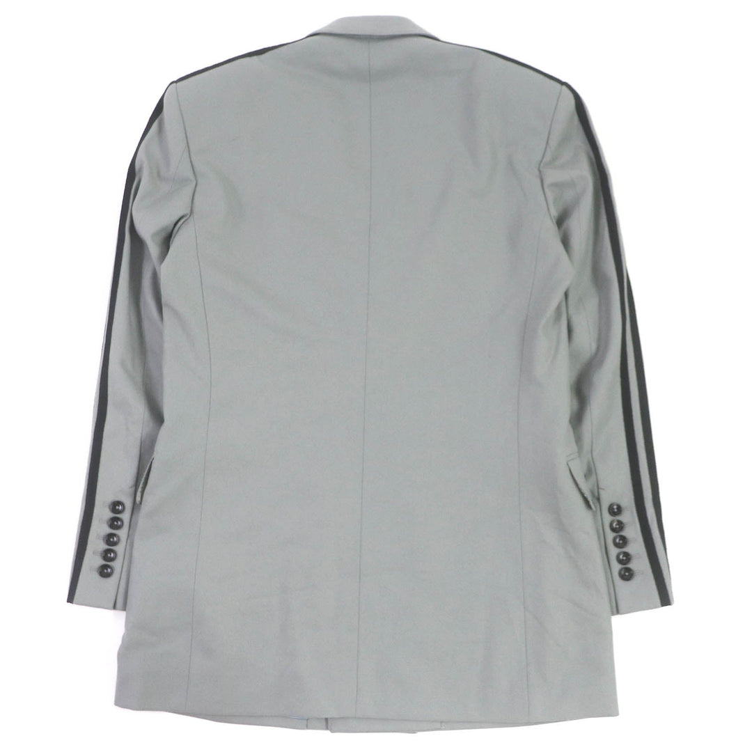 GUCCI tailored jacket 720173 Outer: 100% wool, Lining: 100% rayon, Part: 59% cotton, Part: 41% rayon gray mens 48 Used Authentic