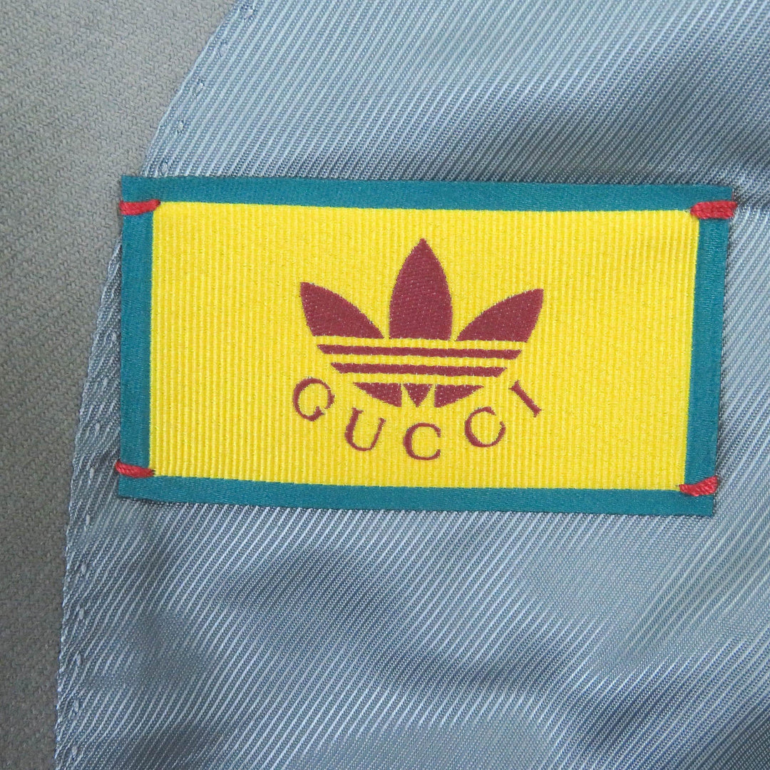 GUCCI tailored jacket 720173 Outer: 100% wool, Lining: 100% rayon, Part: 59% cotton, Part: 41% rayon gray mens 48 Used Authentic