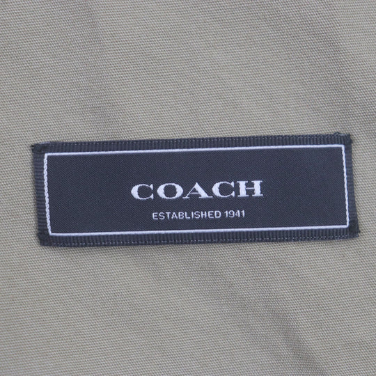 COACH tailored jacket CS217 Main: 100% cotton, Lining: 58% polyester, Lining: 42% rayon, Lining: 100% cotton, Sleeve lightening: polyester beige Casual Lightweight Blazer mens M Used Authentic
