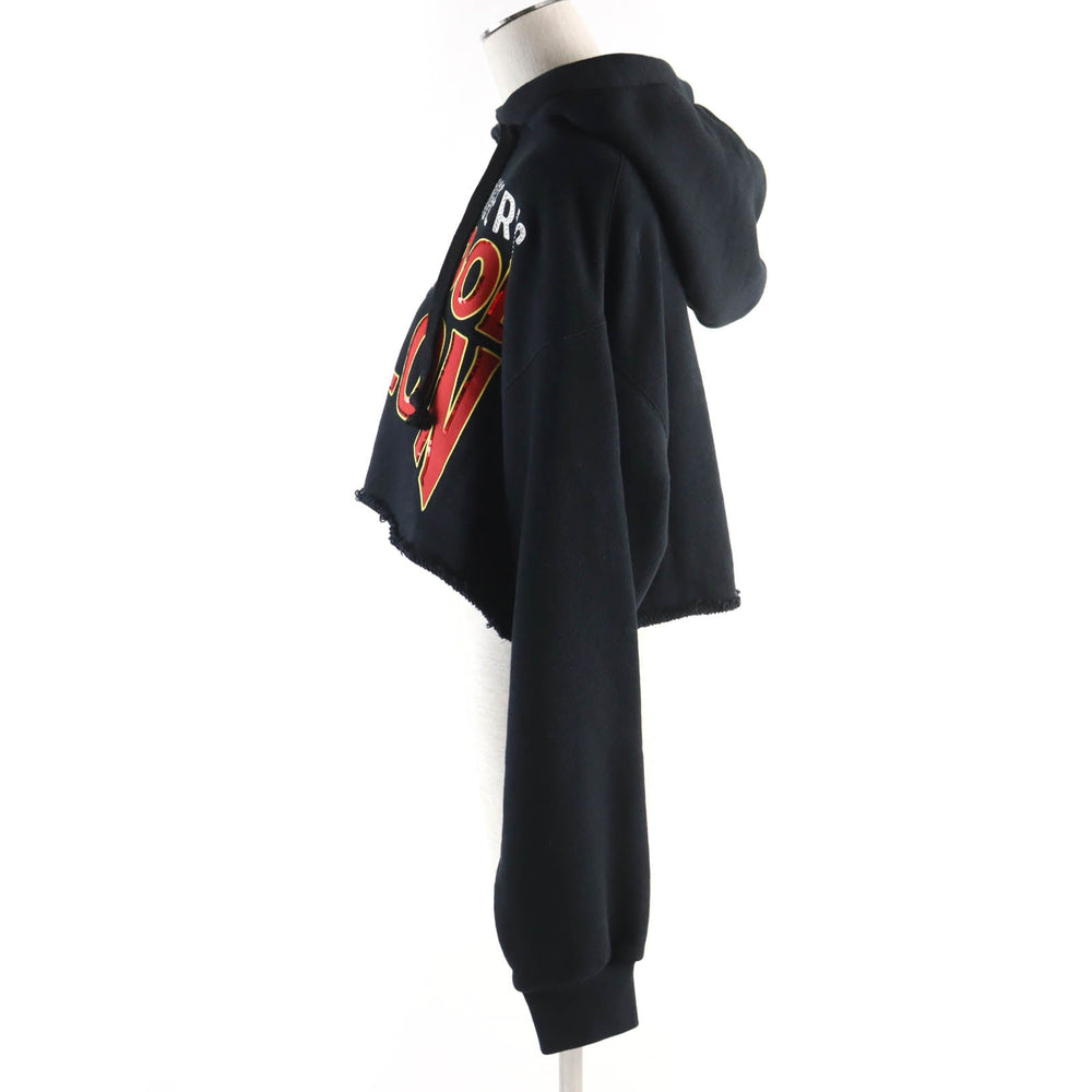 GUCCI Hoodie 688197 Main: 100% cotton, some: glass sequins black Women XS Used Authentic