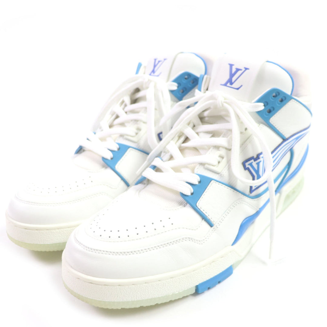 LOUIS VUITTON High cut sneakers leather Two-tone (white) LV trainer line 9