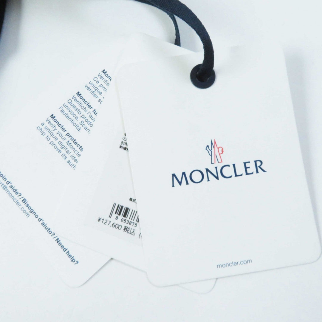 MONCLER sweat Outer fabric: 91% cotton, Outer fabric: 9% nylon, Part: Rib: 98% cotton, 2% polyurethane Other fabric: 85% polyester, 15% nylon Embroidery: 100% polyester black FELPA Women S Used Authentic