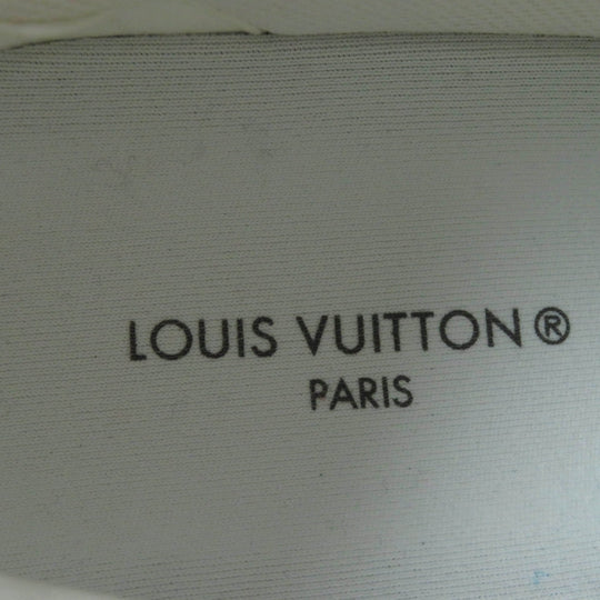 LOUIS VUITTON Low cut sneakers 1AA16X Leather x fabric pink Charlie Line Women 37 Used Authentic