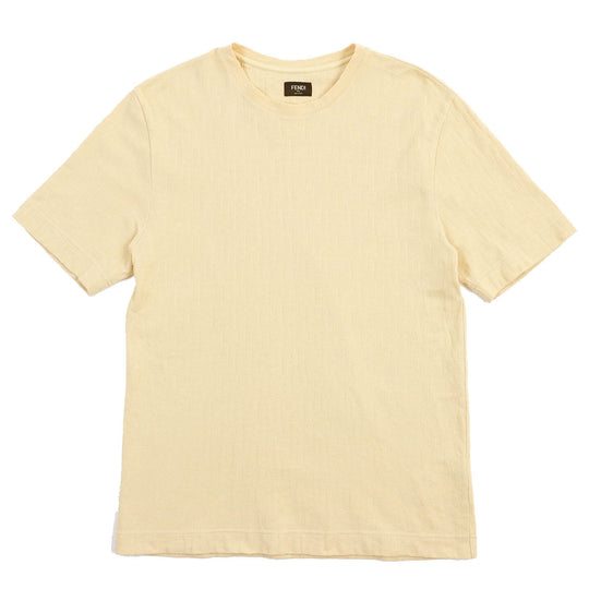 FENDI Short sleeve T-shirt FY0936 Main: 100% cotton beige mens M Used Authentic