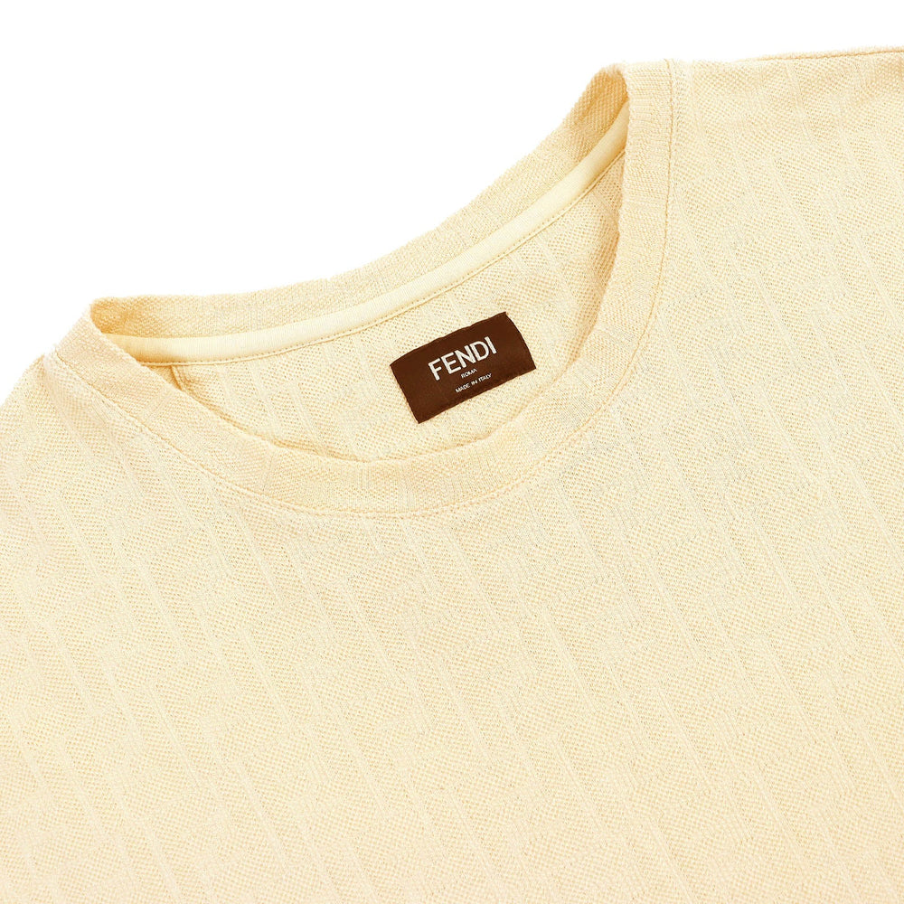 FENDI Short sleeve T-shirt FY0936 Main: 100% cotton beige mens M Used Authentic