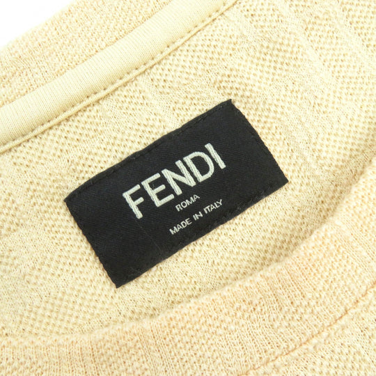 FENDI Short sleeve T-shirt FY0936 Main: 100% cotton beige mens M Used Authentic