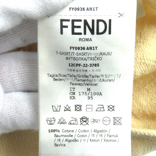 FENDI Short sleeve T-shirt FY0936 Main: 100% cotton beige mens M Used Authentic