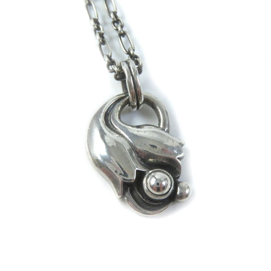 Georg Jensen Necklace Main�FSV925 Silver 1999 Year Necklace Women Used Authentic