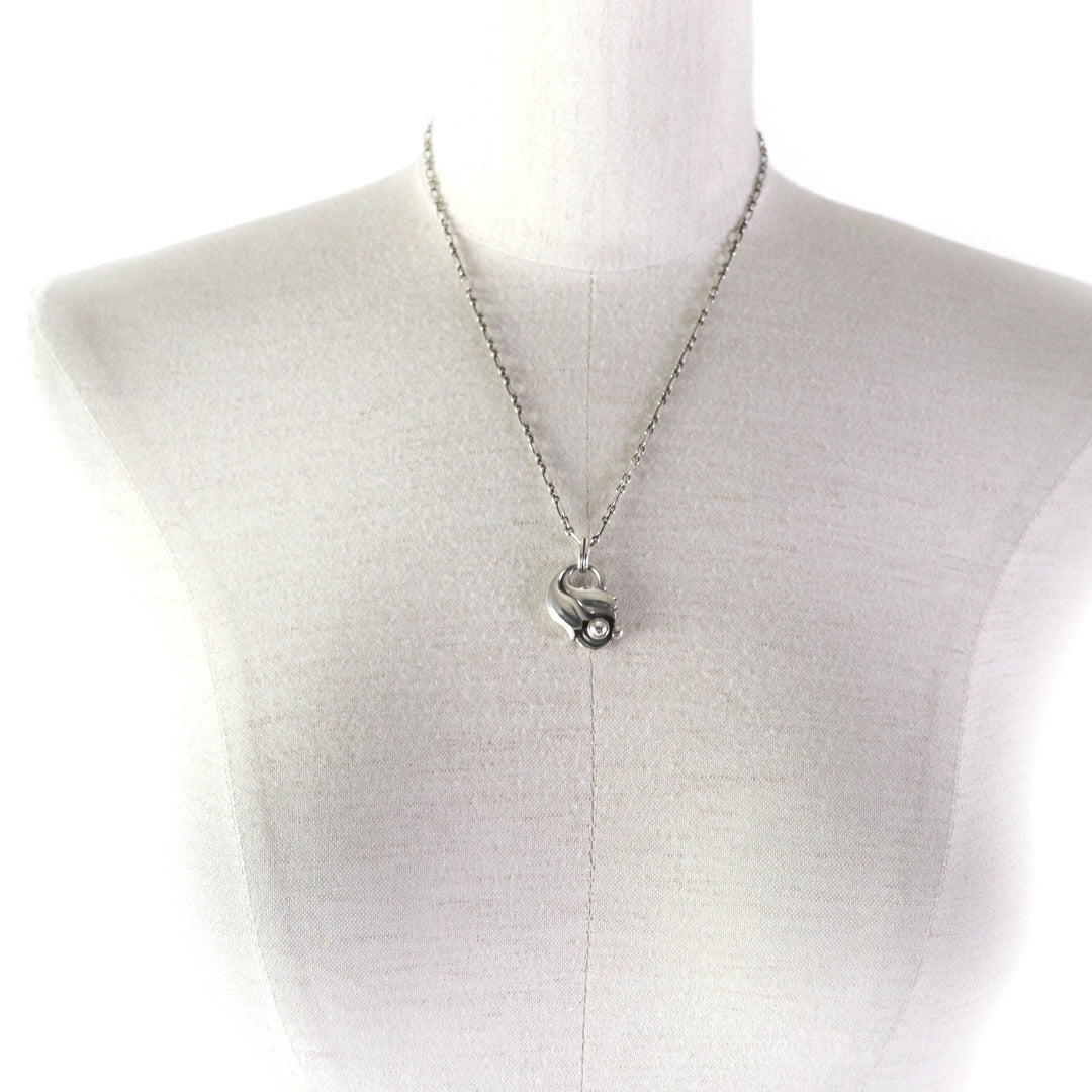 Georg Jensen Necklace Main�FSV925 Silver 1999 Year Necklace Women Used Authentic
