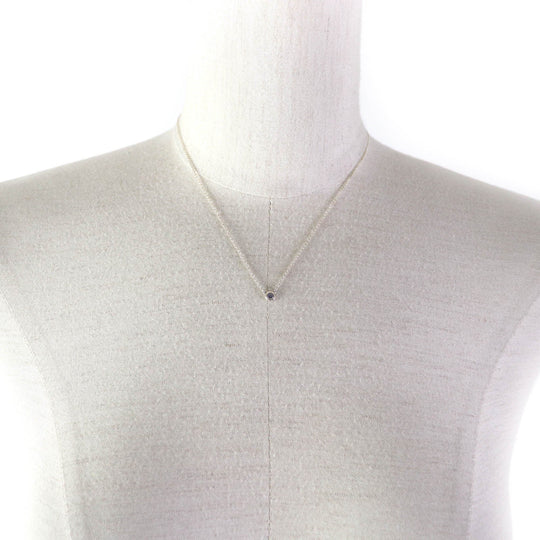 TIFFANY&Co. Necklace Main: AG925, Part: Tanzanite Silver blue Elsa Peretti Color by the Yard Tanzanite Pendant Women Used Authentic