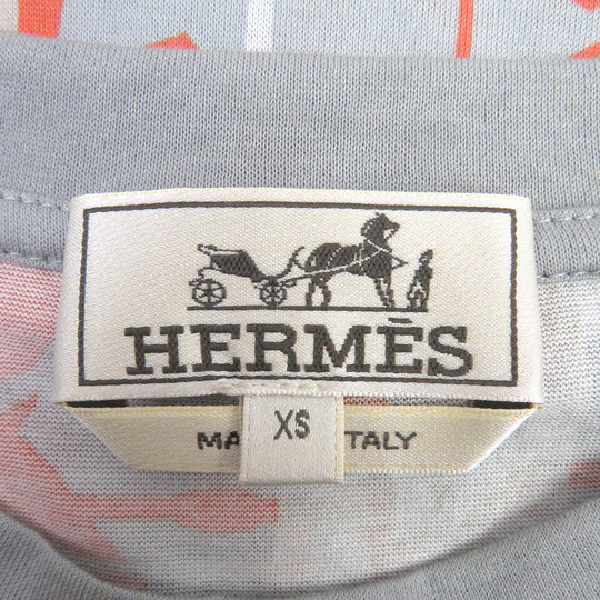 HERMES Short sleeve T-shirt Main: 100% cotton gray mens XS Used Authentic