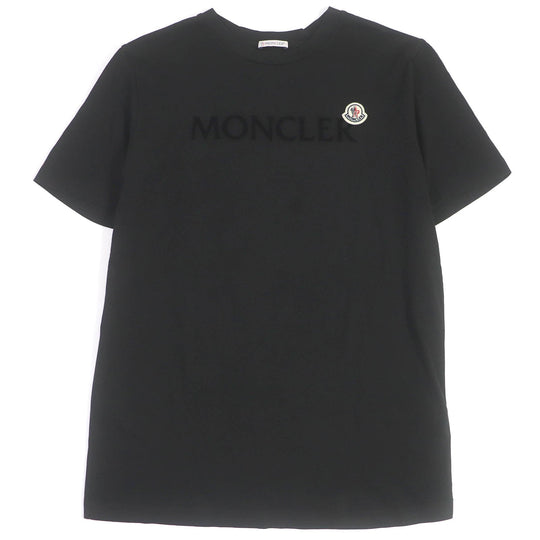 MONCLER Short sleeve T-shirt Main: 100% cotton black mens L Used Authentic