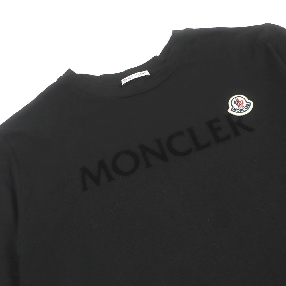 MONCLER Short sleeve T-shirt Main: 100% cotton black mens L Used Authentic