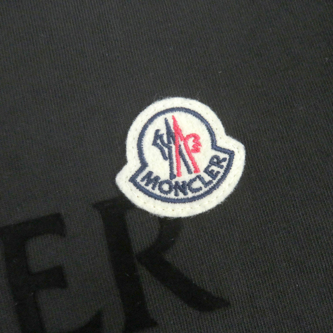 MONCLER Short sleeve T-shirt Main: 100% cotton black mens L Used Authentic