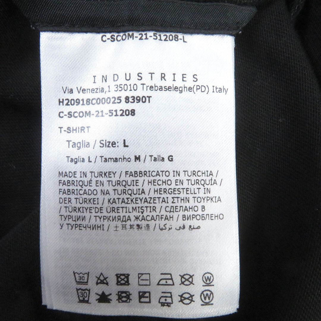 MONCLER Short sleeve T-shirt Main: 100% cotton black mens L Used Authentic