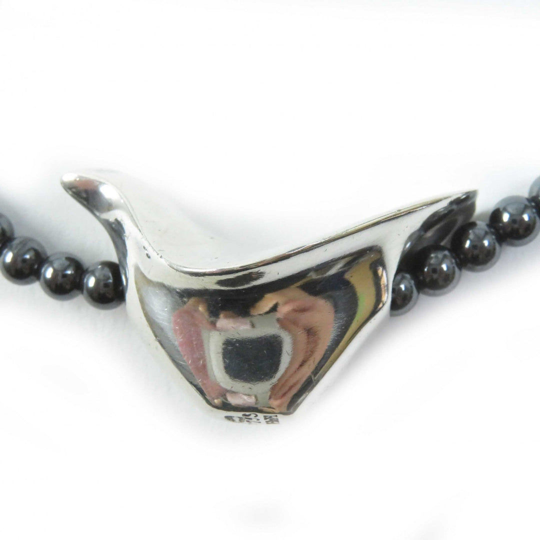 Georg Jensen Necklace Main: AG925, Stone: Hematite Silver HaH Women Used Authentic