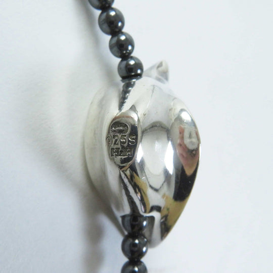 Georg Jensen Necklace Main: AG925, Stone: Hematite Silver HaH Women Used Authentic