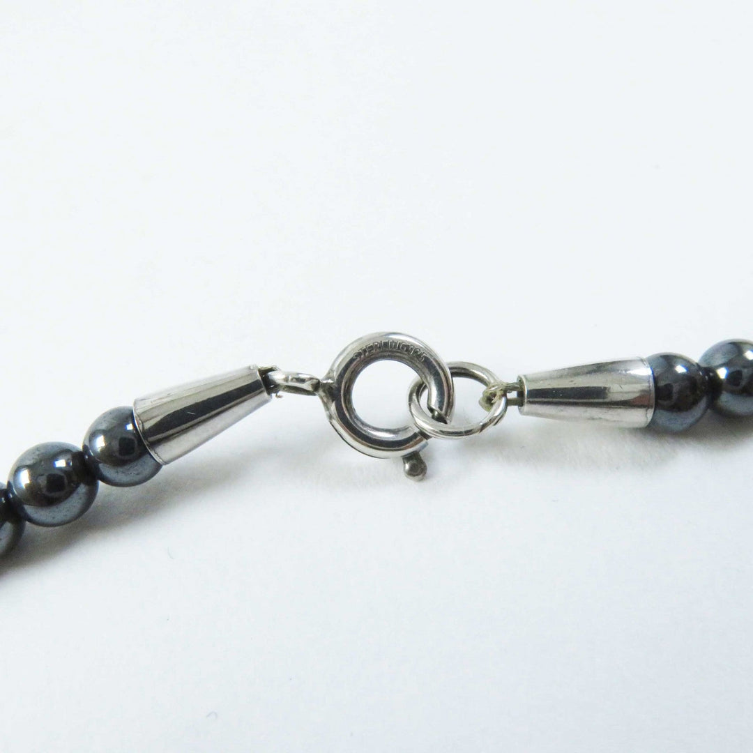 Georg Jensen Necklace Main: AG925, Stone: Hematite Silver HaH Women Used Authentic
