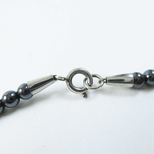 Georg Jensen Necklace Main: AG925, Stone: Hematite Silver HaH Women Used Authentic