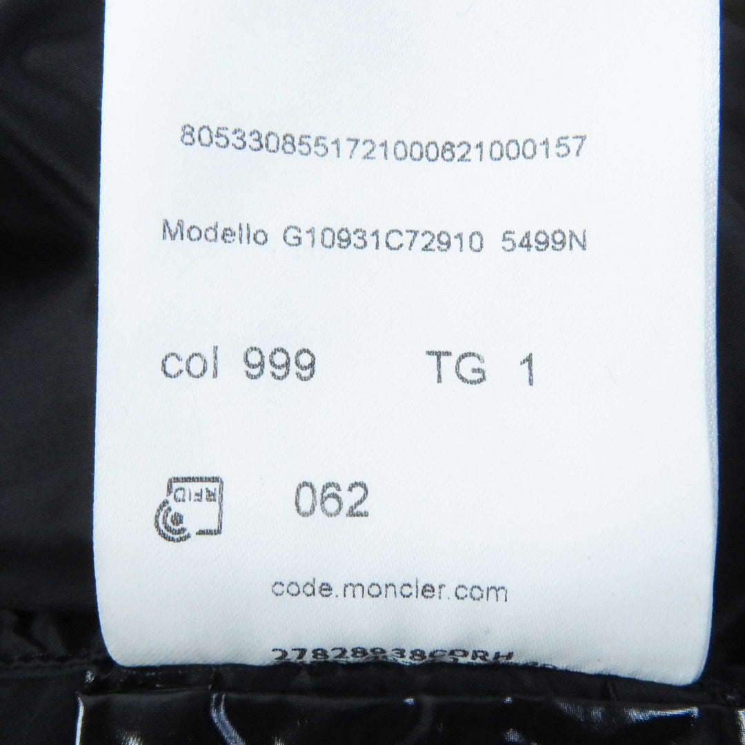 MONCLER coat Outer fabric: 100% polyester, hood lining: 100% polyester, hood: 100% polyester, other fabric: 100% nylon black ALCYONE Women 1 Used Authentic
