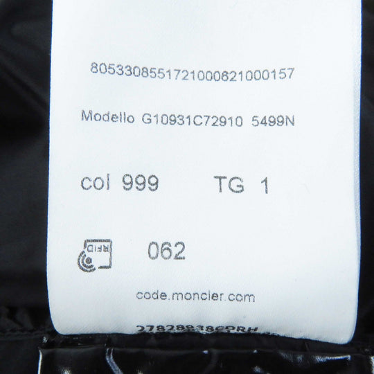 MONCLER coat Outer fabric: 100% polyester, hood lining: 100% polyester, hood: 100% polyester, other fabric: 100% nylon black ALCYONE Women 1 Used Authentic