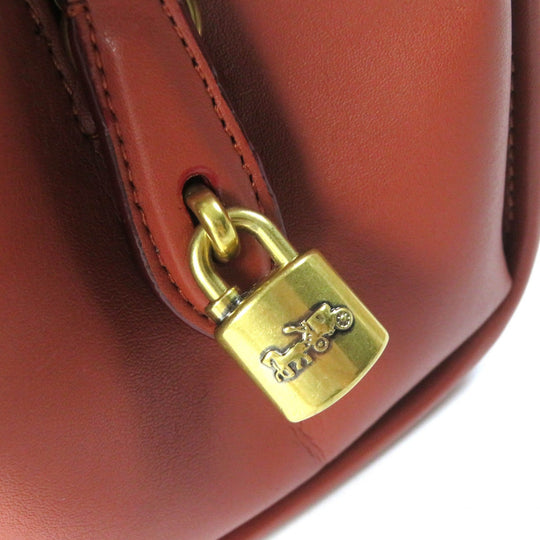 COACH Shoulder Bag CE731 Signature Coated Canvas, Refined Calfskin Leather Beige brown Brook Carryall Signature Women Used Authentic